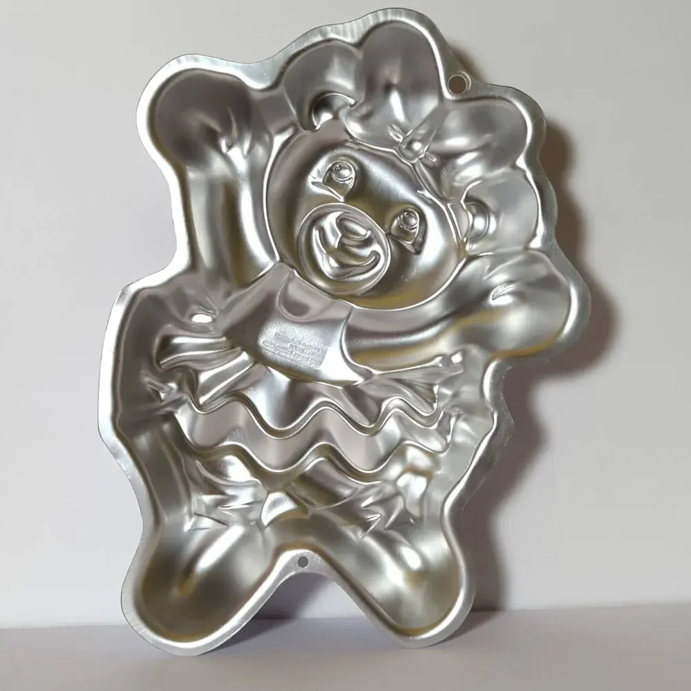 Wilton Ballerina Dancing Bear Cake Pan 2105-1028 Aluminum Dance Birthday 15